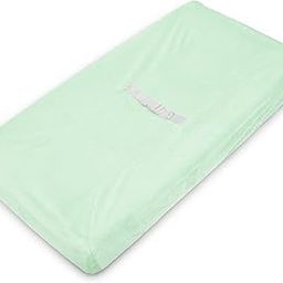 American Baby Company Heavenly Soft Chenille Fitted Contoured Changing Pad Cover, Mint-image-48