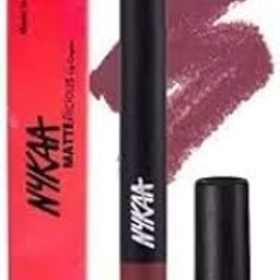 Nykaa Matte-ilicious Lip Crayon, Matte Finish, 2.8gm, with Prove Your Point Cosmetic Sharpener - Twilight Dreams (Shade No 13)-image-83