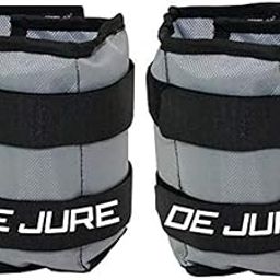 DE JURE FITNESS Ankle & Wrist Weight Set, Adjustable Strap, 1KG Pair (1Kg x 2 = 2kg) (E) Grey-16