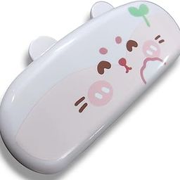 Hard Plastic Eyeglass Case – Oval Shape, Durable Beige Case for Glasses and Sunglasses-image-75