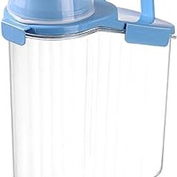 FABLOFT® Cereal Storage Container Dry Food Storage Barrel for Grain Nuts Pantry Blue-picture-30