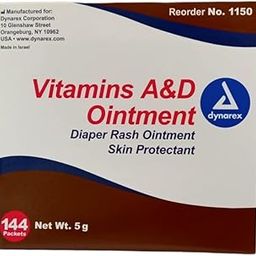 Vitamin A & D Ointment Diaper Rash Ointment Skin Protectant 144 Packets 5g Pouch-picture-12