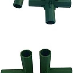 UJEAVETTE 4Pieces 16mm PVC Building Fittings Greenhouse Frame Furniture Connectors-21