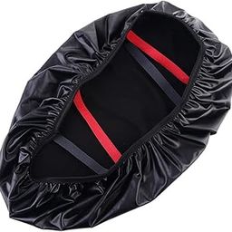Leadigol Motorcycle Seat Cover,PU Leather Waterproof Breathable Electric Vehicle Black Motorbike Seat Protector Scooter Sun Pad Dust Protector Rainproof Waterproof Sunscreen Cushion Cover-image-30