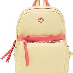 Sia Fashion Backpack Light Yellow Chic Backpack with Multiple compartments, Front/Side Pockets, Ideal for College, Travel and Daily use-25