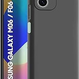 CEDO Samsung Galaxy M06 / F06 (5G) Back Cover | Camera Bump Protection & Inner Velvet Fabric Lining | Ultra Slim Matte Soft Rubberised Case Cover (Black)-picture-15