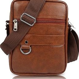 Stylish Sling Bag For Men One Sider Shoulder Bag Chest bag | Crossbody Bag | Side Bag Men | Mini Leather Slings | Corporate Gift Item | Passport Sling Messanger PU Leather Bag for Men & Women-image-66
