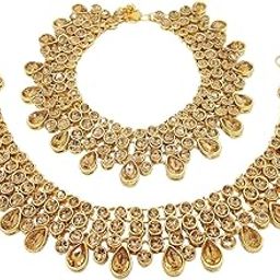 Designer Three Layered Yellow Stone Gold Plated Kundan Anklet with Ghungroo for Women & Girls (317-012_AR)-image-53