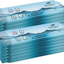 Dignity Spongee Soft Body Cleansing Wet Wipes for Adult, 240x300 mm, 10 Wipes/Pack (Pack of 12), 120 Wipes-19