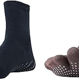 Antislip Split Toe Ankle Length Cotton & Lycra Socks for Women, Ideal for Yoga, Exercise, Home, Suitable for Daily Use, Soft and Breathable (Pack of 2)-image-47