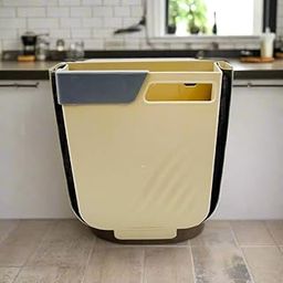 Hanging Trash Can for Kitchen Cabinet Door, Small Collapsible Foldable Waste Bins, Hanging Trash Holder for Bathroom Bedroom Office Car, Portable with Garbage Bag-picture-12