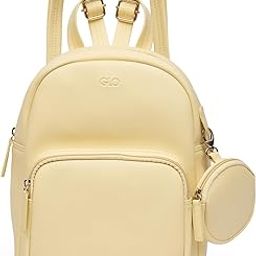 Women Vegan Leather Ergonomic Strap Small Backpack With Pouch-image-21