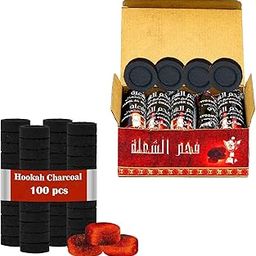 SIGNAMIO Quick Light Charcoal Tablets – for Hookah, Incense & Bakhoor | Long Lasting & Smokeless – 100% Natural | Burn Time Up to 45 Minutes - Pack of 10 Roll (100 DISC)-image-2