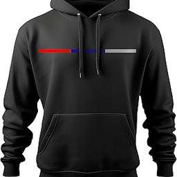 Hoodie for Mens | Paris Flag Printed Stylish Trendy Hoodies (Black)-image-43
