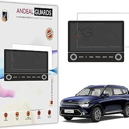 AnDeal Guards Tempered Glass Kia Carens Car Accessories Infotainment System Touch Screen Guard 8Inch (Company Fitted) - Clear-15