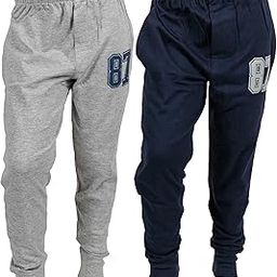 ABITO Boys (6-15 Years) Sweatpants Track Pants Cotton Medium Thick Fabric Joggers Regular Fit Pack of 2 Lowers-image-77