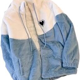 "Women's Winter Jacket - Warm Shaggy Fur, Dual-Color Heart Design, Bold and Stylish (Pack of 1)-image-78
