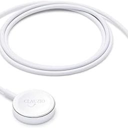 CLAUZIO Magnetic USB-C Charging Cable for Apple Watch – Fast Wireless Charger Cord, Compatible with iWatch Series Ultra 9/8/7/6/5/4/3/2/SE/SE 2 – 3.3ft (1m), White (Apple iwatch USB)-image-70