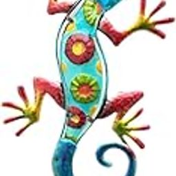 ARTISOUL® Stained Glass Gecko Wind Chime Art Gecko Wind Chime for Garden Outdside Home Blue | Yard, Garden & Outdoor Living | Garden Decor | Wind Chimes-image-14