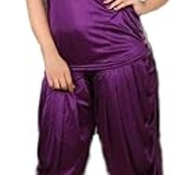 Patiala Satin Night Suit-34