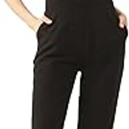 Black Printed Puff Sleeves Basic Jumpsuit-image-20