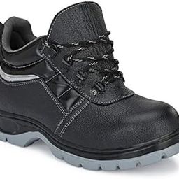 Ozarro Black Leather Steel Toe Safety Shoes (S4421)-image-101