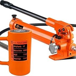 VOLTZ VZ-RSC-20100 Hydraulic Lifting Jack with CP 700 Hydraulic Pump Single Acting Ram 100mm Lifting Hydraulic Cylinder Jack Solid with Hand Pump 20 TON-image-89