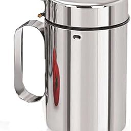 Aashita Shoppe Stainless Steel Nozzle Oil Dispenser Pot with Handle (1000ml)-image-1