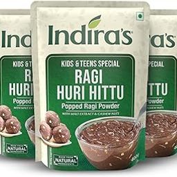 Indira's Ragi Huri Hittu Special,Teens & Kids Popped Ragi Mix (400g, Pack of 3)-image-6
