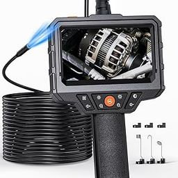 SKYEAR Endoscope Camera with Light, HD 1080P Inspection Camera, 16.4ft Semi-Rigid Cable, IP67 Waterproof, Black, USB, 4.3'' LCD Screen-11
