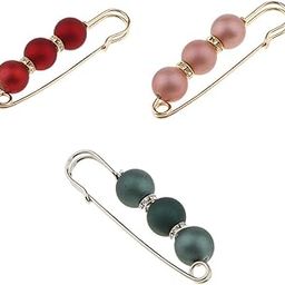 ™ Rhinestone Spacer Beads Pin Brooch Clip Scarf Hat Red and Pink and Green | Fashion Jewelry-image-31