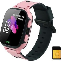 sekyo S1 Calling Smart Watch for Kids | 2-Way Calling, Camera, Class Mode, Location Tracker | 2G/4G/5G Sim Card Support | Kids Smartwatch for Boys & Girls | Parent Control App, Long Battery Life -Pink-30