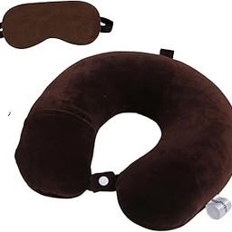Medium Memory Foam Cervical Pillow for Sleeping - Neck Pain Relief Travel Essential Car Pillow, Ultimate Comfort and Neck Support & Premium Neck Pillow and Eye Mask - Brown-16
