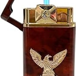 Flying Eagle Jet Flame Lighter – Windproof, Refillable Butane Lighter for Camping, Smoking, Outdoor Use (Random Color)-image-12