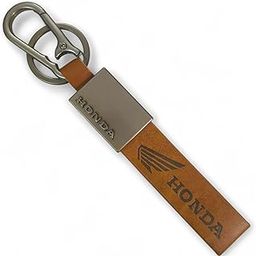 Asha Maven Leather Keychain for Bike & Car Keys | 4 Color Leather with Durable 360 Degree Rotate head and Safety Metal Clip-11