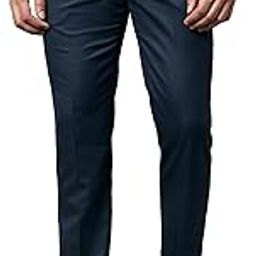 Men Self Design Non Pleated Regular Fit Mid Rise Formal Trousers for Men | Formal Pants for Men | Formal Wear Regular Fit Trousers for Men (P_MTRF00755)-picture-31