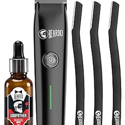 Beardo Italian Beard Combo | Godfather Beard Oil+ Ape-X Prime 3-in-1 Trimmer + Styling Tool | Precision Grooming Kit for Men | Clean Cheek Line, Jawline & Styling Tool - Set of 3-10