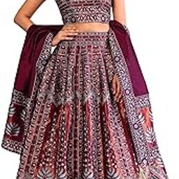 Women's Faux Silk Semi-Stitched lehengacholiset-picture-45
