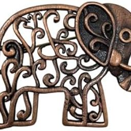 ELEPHANT BROOCH COPPER ANTIQUE-image-31