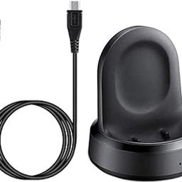 Kissmart New Galaxy Watch Charger, Replacement Galaxy Watch Charging Dock Cradle For Samsung Galaxy Watch Sm-R800, Sm-R810 Smart Watch (Black), ?USB, Black-13