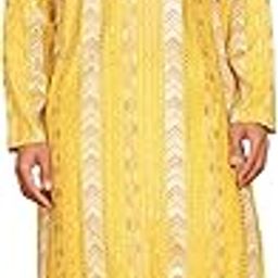 Embroidered and Sequins Kurta Pyjama Set for Men-image-45