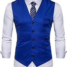 Men's Business Suit Vests Waistcoat Slim Fit For Suit or Tuxedo-picture-24