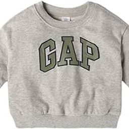GAP Kids Baby Boys’ Relaxed Fit Logo Print Full Sleeves Round Neck Sweatshirt-image-81