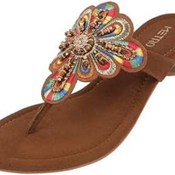metro Women Fashion/Ethnic Embroidered Heel Slip-on Sandal-picture-3