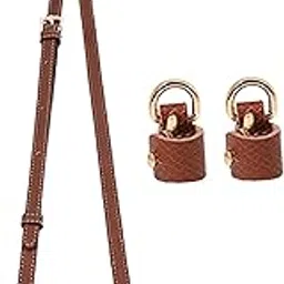 zoomella Purse Strap PU Leather Bag Strap for Shoulder Handbags Cross Body Bag Clutch Width 1.2cm Brown Golden Buckle|Handbag Accessories|Clothing, Shoes & Accessories-picture-18