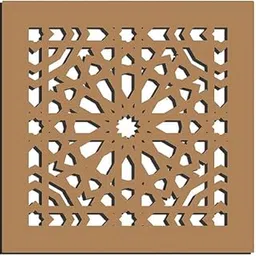 Haoser Wall Decor 4mm Wooden Carved Panel, Birch Jali for Room Partition, Screen, Divider, Door, Windows (Panel-13_Length-20cm_Width-20cm)-image-41