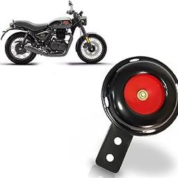 Auto Pearl 12V 110dB 3A Motorcycle Loud Tone Sound Loud Horn Fits Moped Scooter Electric Bike Black-Red compatible with Hunter 350 (Pack of 1)-15