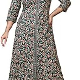 Women's Cotton Printed A-Line Kurta (Kurta only)-image-29