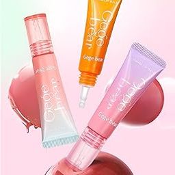 Gege Bear Fruit Extract Warm Lip Balm | pH-Activated Color-Changing Lip Care | Shea Butter & Vitamin-Infused Lip Therapy | 3 Juicy Shades | Lightweight, Silky Texture | Soft, Plump & Kissable Lips Instantly | (01# - Grapefruit, 10g)-18