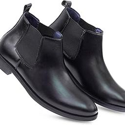 Men Chelsea Slip-On Synthetic Leather Comfortable Boots For Men-image-45